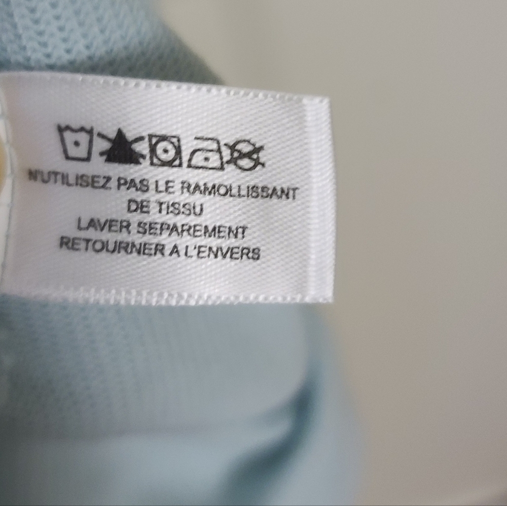 Cutter & Buck Men's Light Blue Striped Polo Shirt Large - Picture 11 of 11